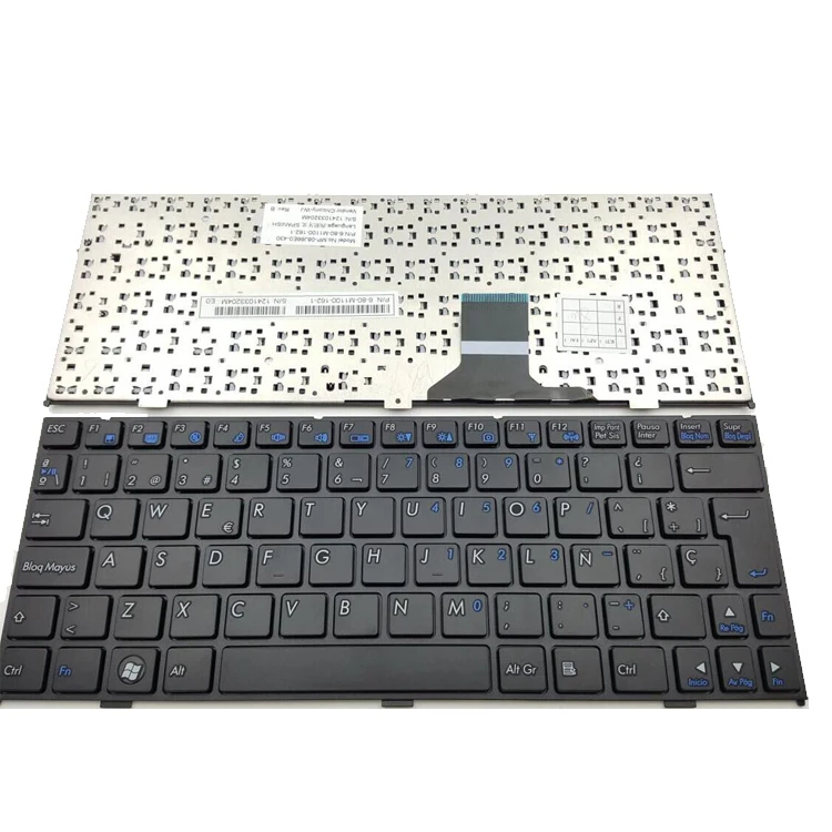 

HK-HHT New Teclado For Clevo M1100 M1110 MP-08J66GB-430 Spanish keyboard
