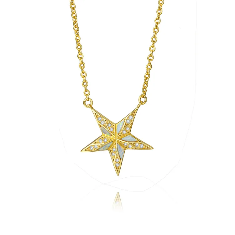 

Custom Wholesale Fine Gold Plated Jewelry Star Necklace Chain Jewelry, Gold/custom color