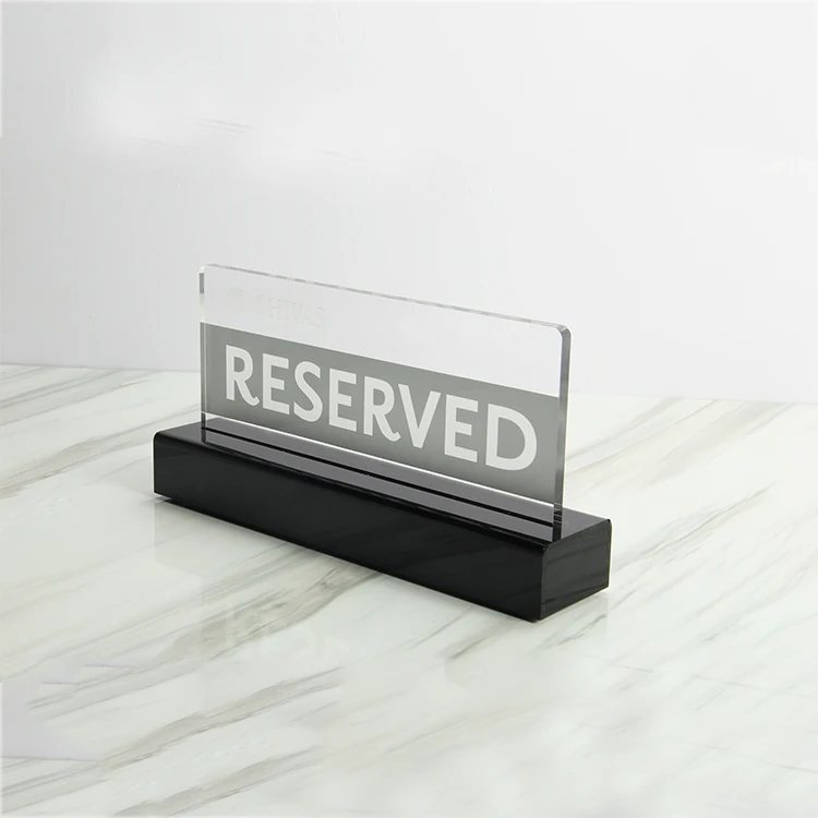 Neon Light Customization Holder Acrylic Custom Factory Made Laser Engraving Lighted Hotel Reserved Restaurant ubers led sign