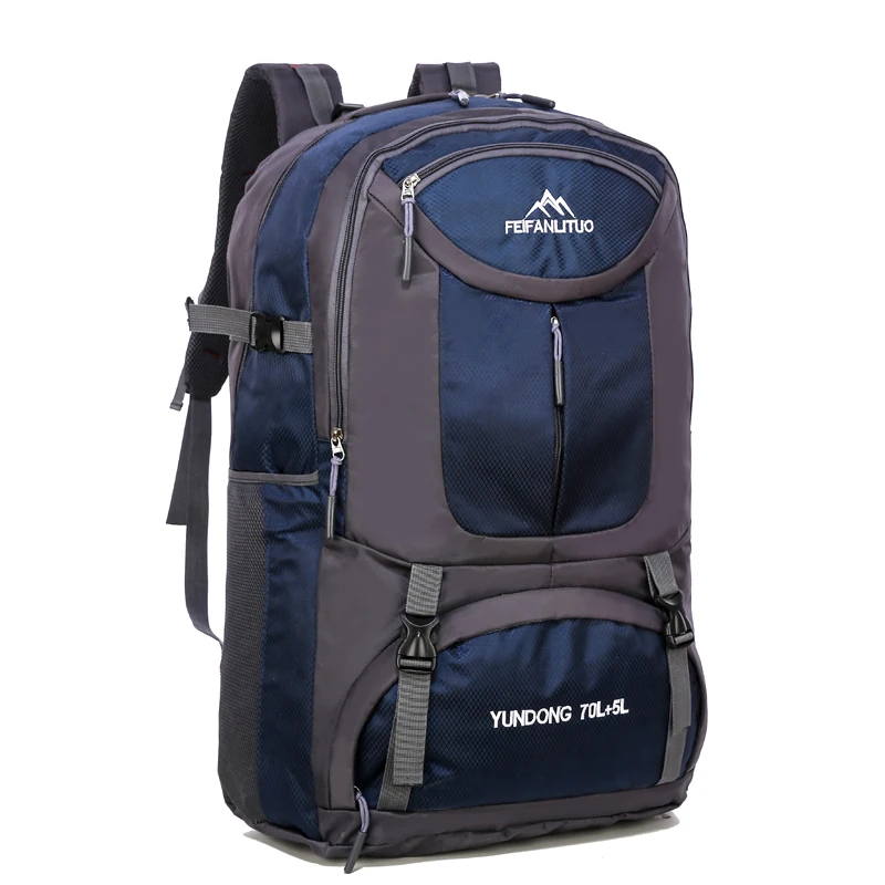 

kitbag Outside 70+5L Camping Hiking Daypacks Waterproof Packable Casual Travel Backpack camping backpack, Red,black,deep blue,orange,green,blue