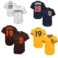

San Diego Padres 19 Tony Gwynn 4 Wil Meyers 100% Stitched Baseball Jerseys