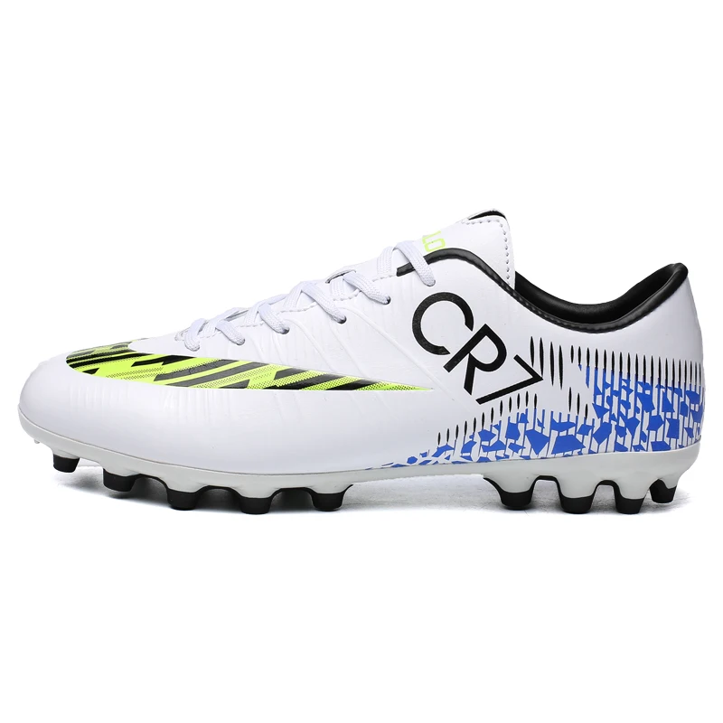 

High quality children's grass soccer shoes selling adult CR7 men's soccer shoes, Blue