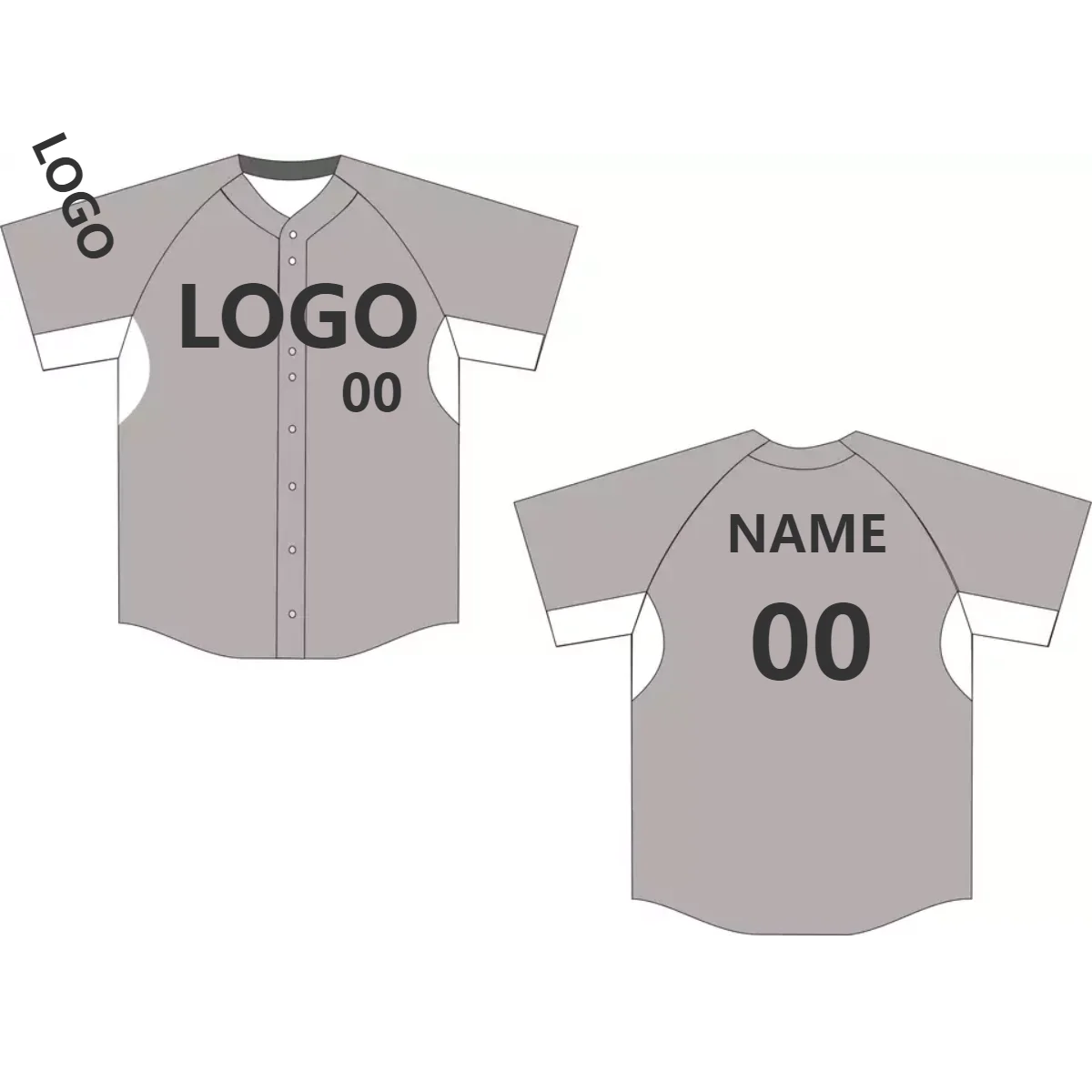 full button baseball jersey wholesale