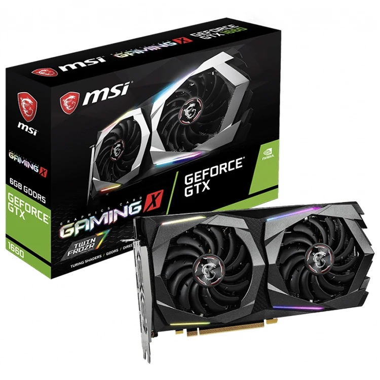 

MSI NVIDIA GeForce GXT 1660 GAMING X6G Gaming Graphics Cards with 192-bit 6GB GDRR5 For VR headset