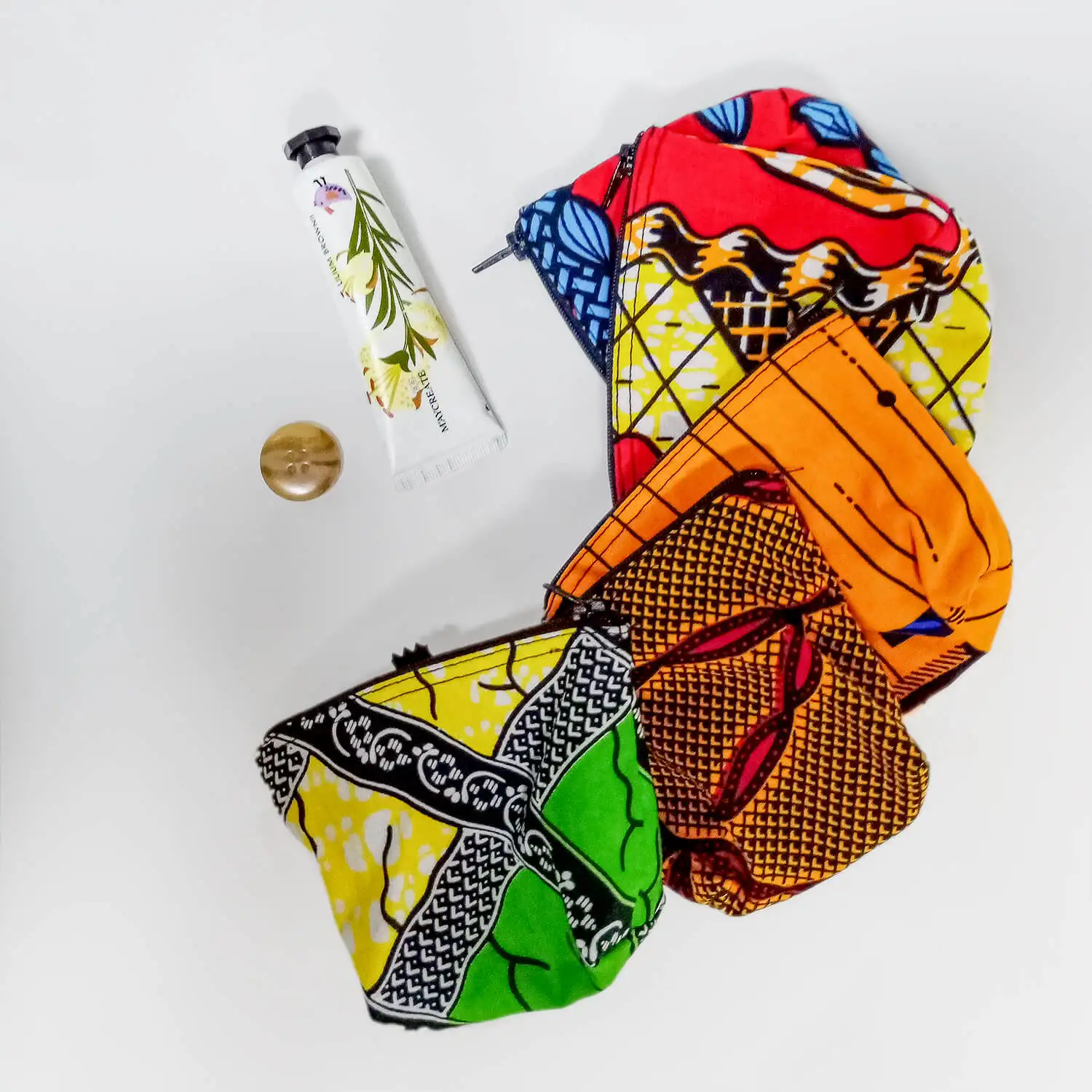 

Hot selling African Print Wax Fabric Bags Fashionable attractive coin bag