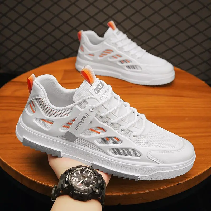 

2023 spring and summer new men's white trend sports casual shoes