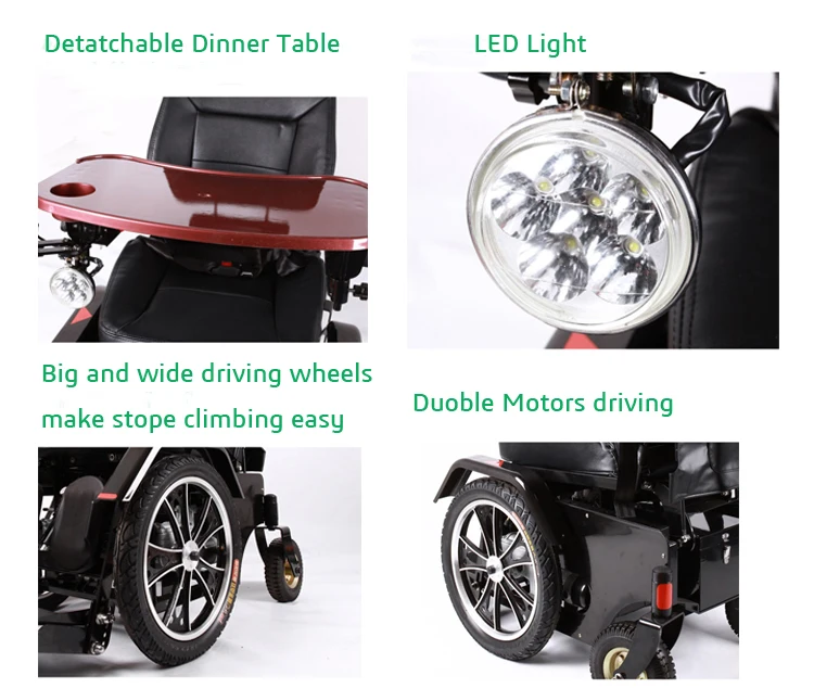 Cheap Motorized Power Lying and Standing up Wheelchair for Disabled