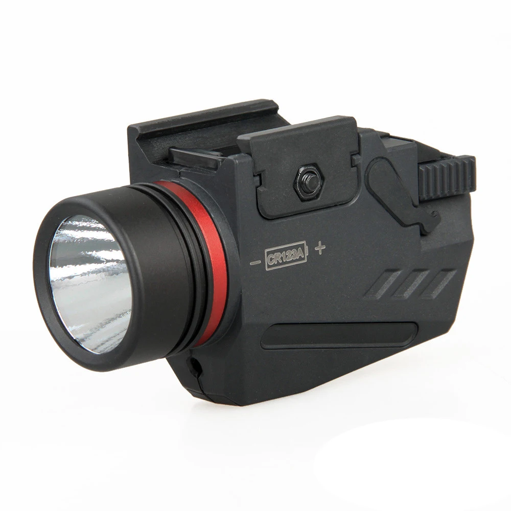 

Tactical LED Flashlight Red Laser Sight Mini Glock Pistol Gun weapon Light lanterna Airsoft Light lanterna tatica, Black