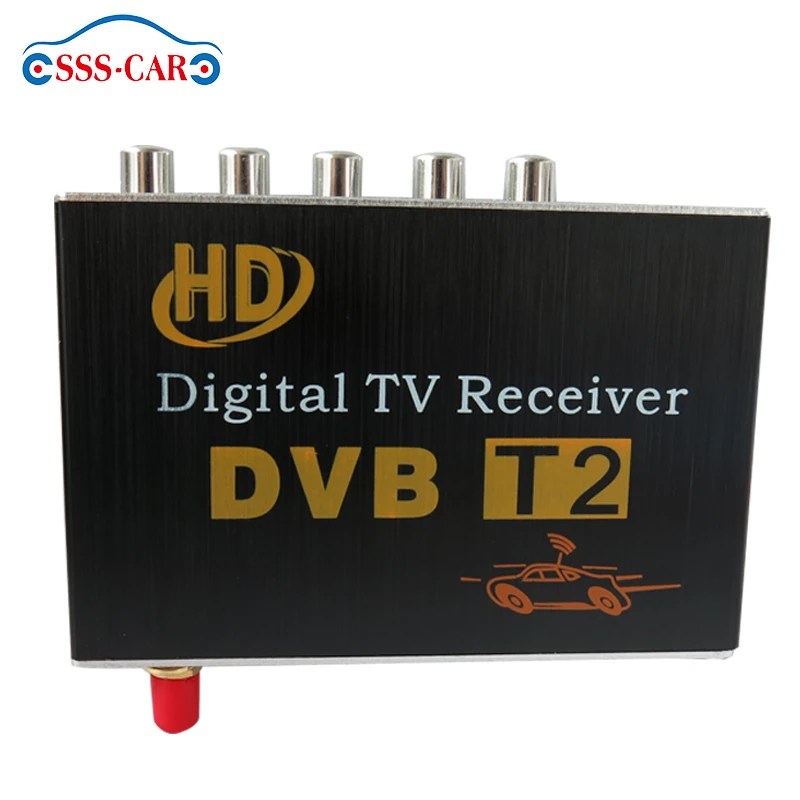 

mobile car dvb t2 digital tv receiver dvb-t2 car tuner mpeg2/mpeg4 hd set box top for car dvd