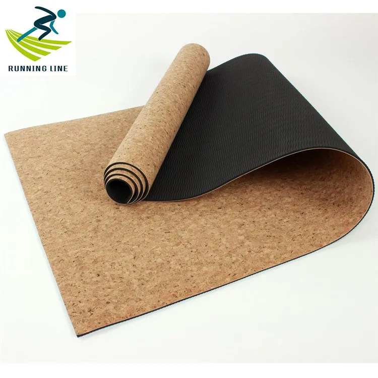 

Custom Logo High Quality 5mm Eco Tpe Cork China Manufacture Yoga Mat