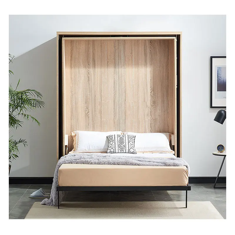 Revolving Invisible Bed Folding Bed Chest Desk Bookcase Combination One