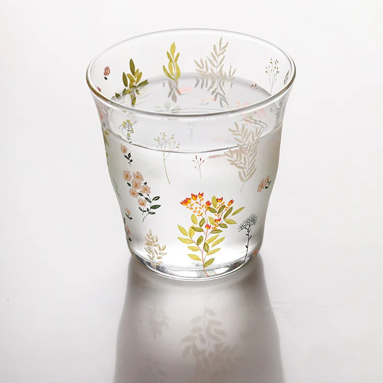 

Transparent High Borosilicate Glass Water Cup Beverage Cup, As the picture show