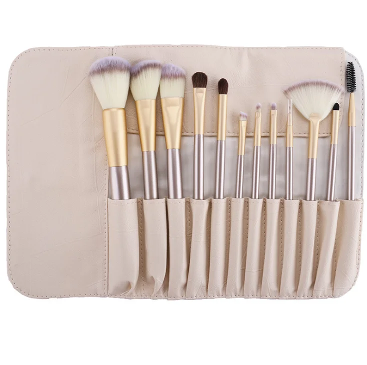 

Gold Brush Set Concealer Powder High end Makeup Brush Set Pink Beige Pony Hair Set Makeup Cosmetic Brush, Assorted