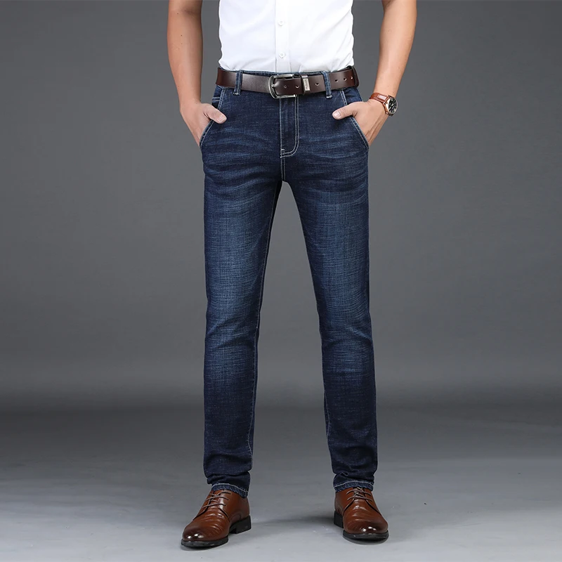 

Custom wholesale slim fit stretch denim jeans for men, As picture