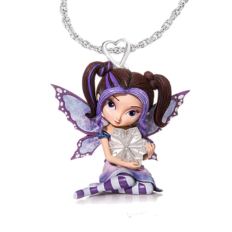 

Wholesale children's favorite jewelry snowflake elf butterfly cute girly necklace