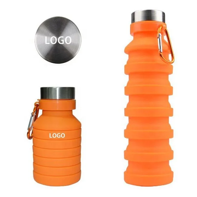 

Wholesale Sport Outdoor Private Label BPA Free Collapsible Water Bottle Silicone Folding Water Bottle, Camouflade,army-gree,black,green,blue,red