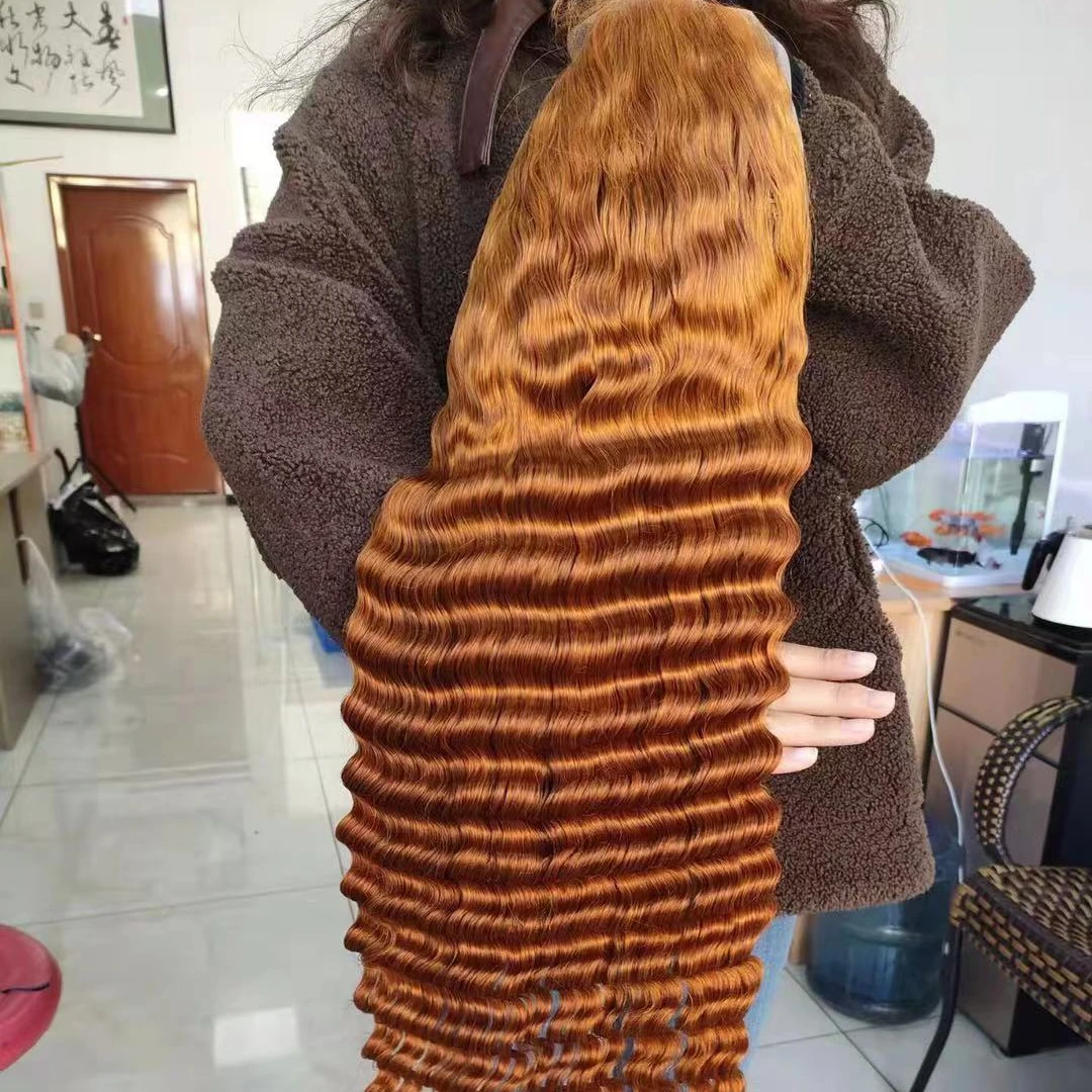 

250% density human hair wig cheap lace front colour wigs frontal wig pre plucked Ginger orange