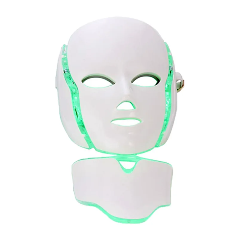 

LED Skin Therapy Mask - Home Skin Rejuvenation & Anti-Aging Light Therapy - 7 Color LED Facial Skin Care for Neck and Facial, 7 lights