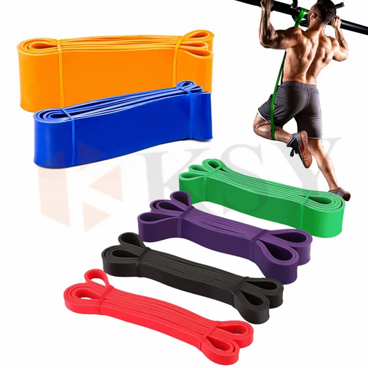 

Custom Printed Logo Elastic bands Pull Up long Loop Exercise Resistance Bands, Customized color