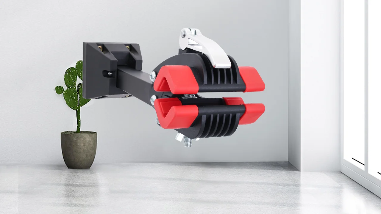 Wall Mount Bike Bicycle Clamp Repair Stand Maintenance Folding Clamp