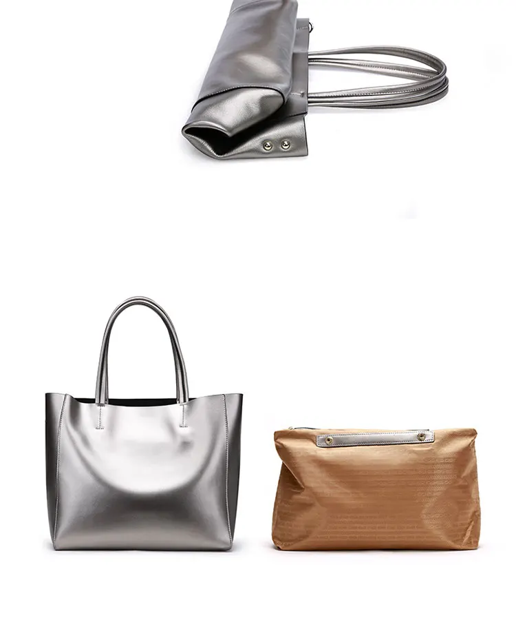 Luxury Custom Logo Genuine Leather Purses Tote Bags Women Ladies Hand ...