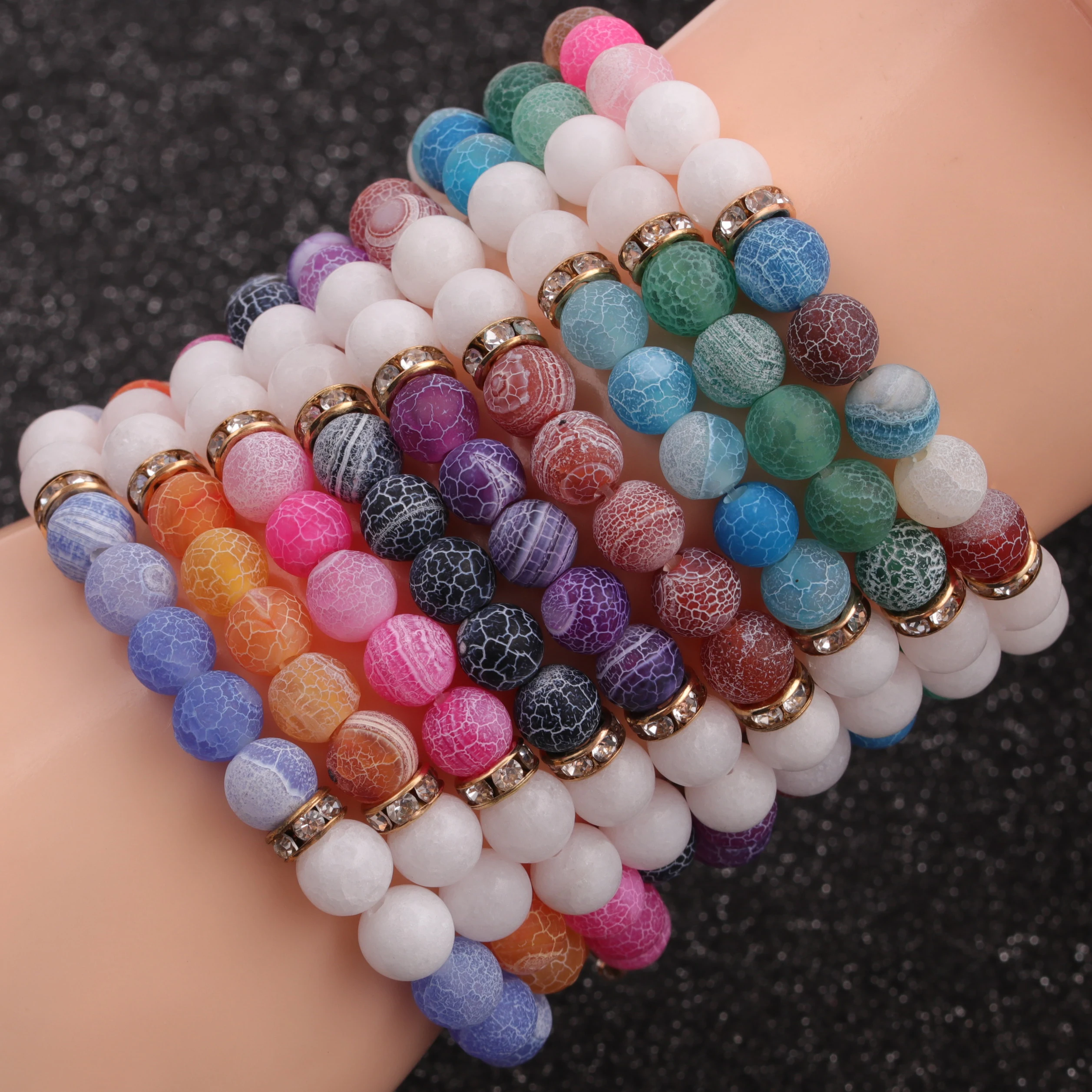 

Jewelry women bracelet natural weathered stone bracelet charms handmade beaded bracelet luxury, Picture