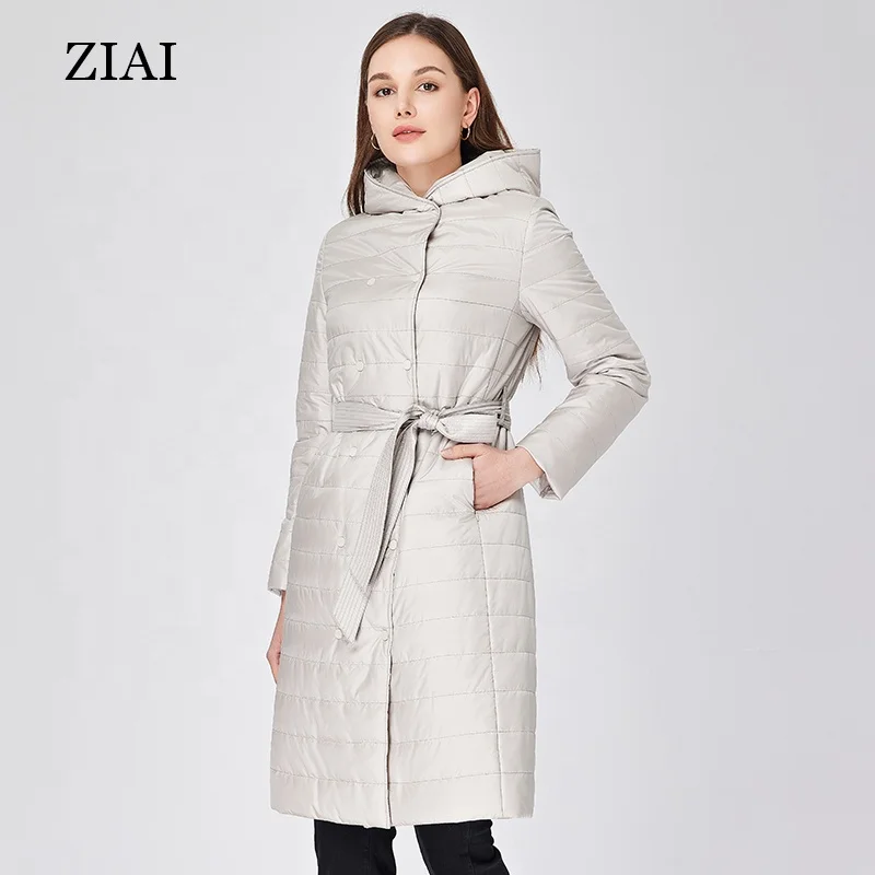 Fashion Ladies Quilted Puffer Coat Women Lightweight Double-breasted Button Padded Coat for Women
