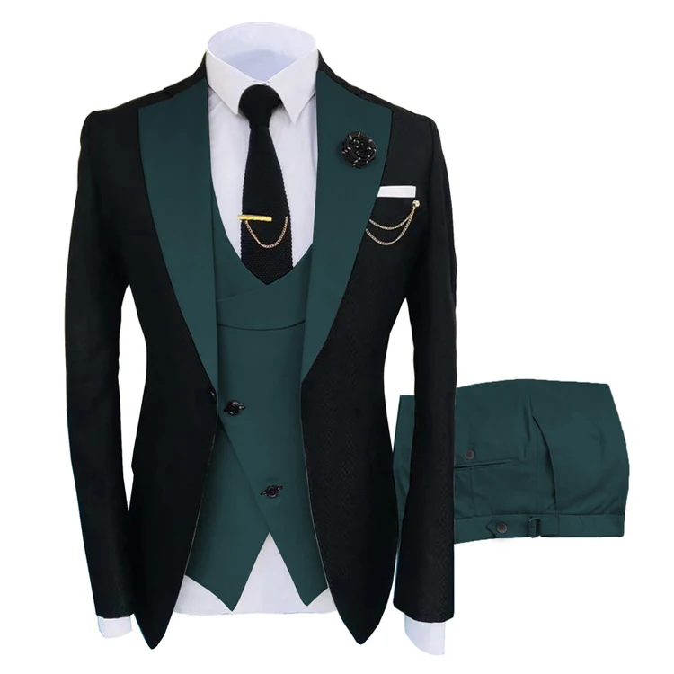 

2021 Custom Formal Men's Business Suits Party Prom Wedding Men's Suits 3 Pieces