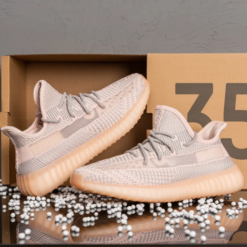 

Original Yeezy 350 V2 collection men's women's casual shoes running shoes Reflective Color sneakers gym shoes for man