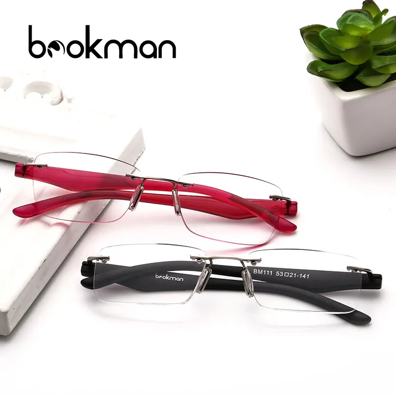 

Fancy Rimless Women Men Optimum Optical plastic and Metal Fashion Reading Glasses