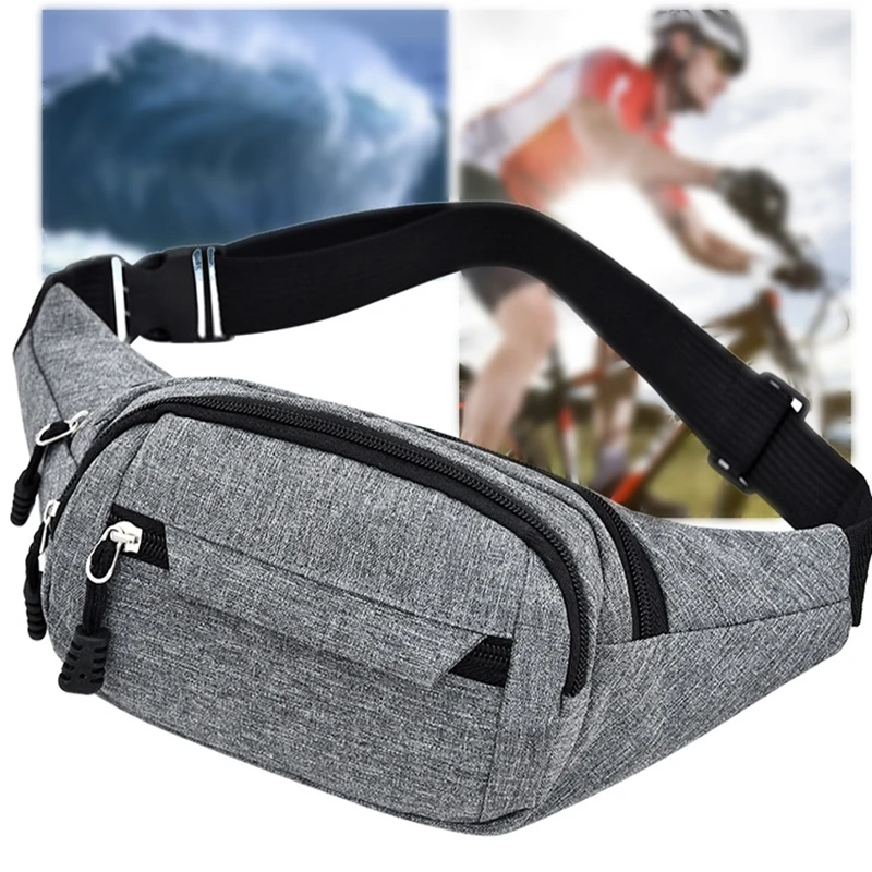 

Wholesale men women sports fanny pack waist belt bum bag with phone bag for workout traveling running