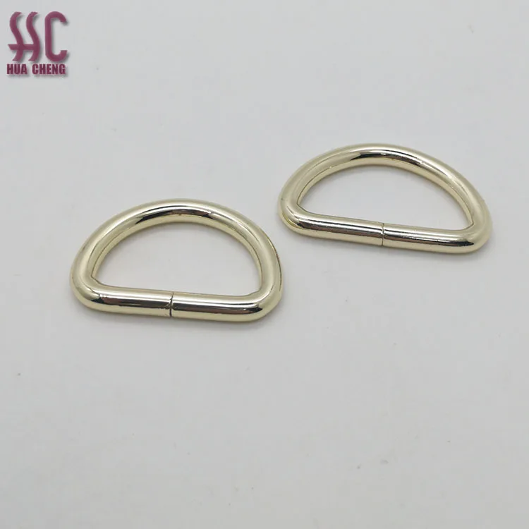 

15mm,20mm,25mm,32mm,,50mm inner width open cut wired metal D ring for bag hardware accessory factory direct sale, Gold silver, brush brass or customized