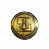 Correction Gift Die-Cuting Double Sides Effect Antique Gold Plated 3D Brass Badges