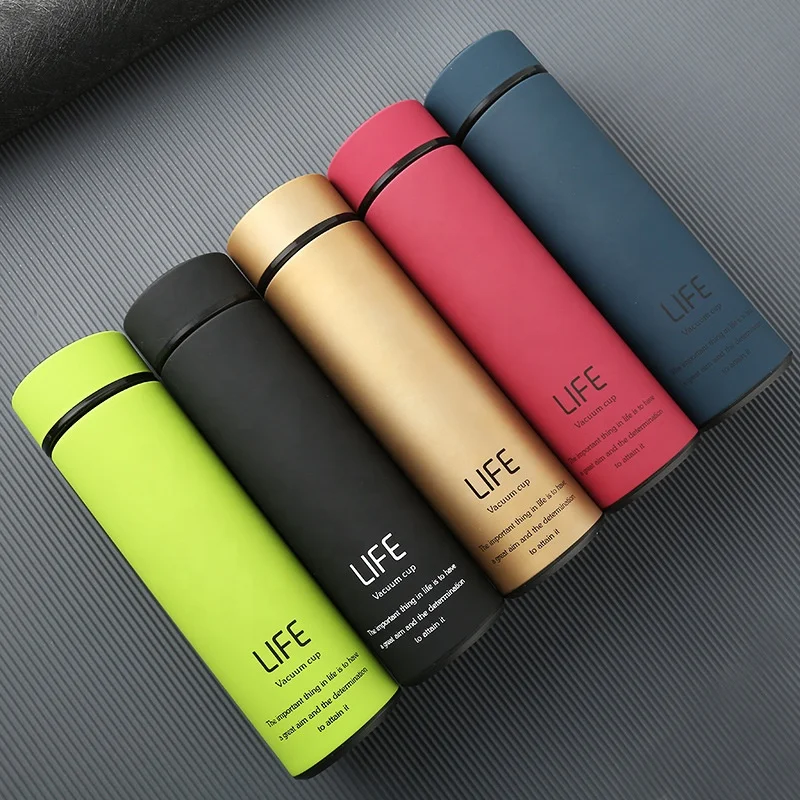

High Quality Vacuum Thermos With Filter Stainless Steel 304 Thermal Cup Coffee Mug Water Bottle Office, Black,red,blue,gold,green