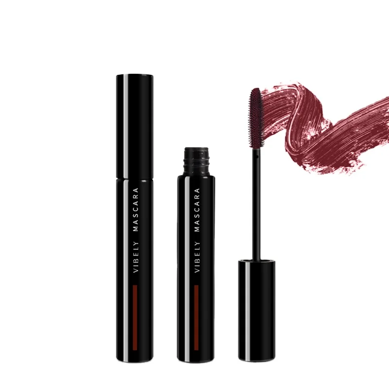 

Wholesale Fashion Eye Cosmetics Waterproof Cruelty Free Brilliant Color 4D Silk Fiber Mascara, 5 colors