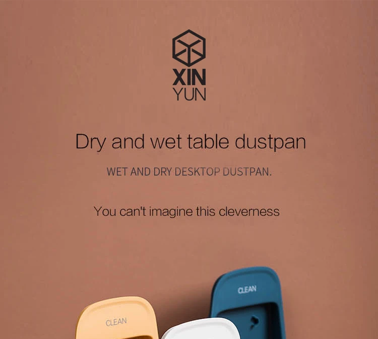 Desktop Clean Brush Dust Pan Soft Bristle Dustpan Broom Set Mini