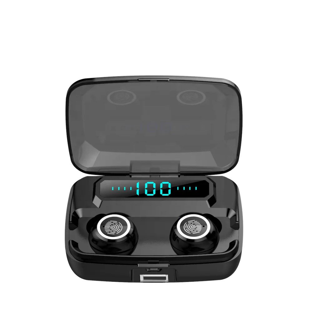 

2000mah LED m11 wireless earphones Free shipping m11 touch control headphones, Customized