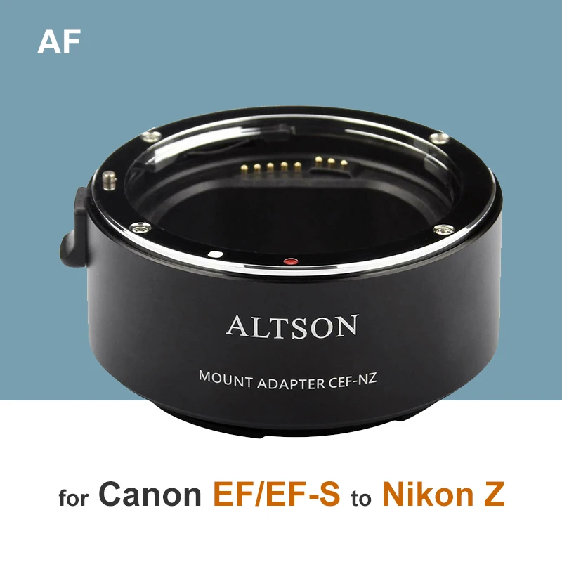 

Altson CEF-NZ Auto Focus camera mount lens dapter Ring For Canon Eos EF EF-S Lens To Nikon Z Mount Camera Z6 Z7