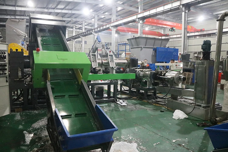 300kg/h Waste Plastic Pelletizing Recycling Machine BOPP PE PP Film
