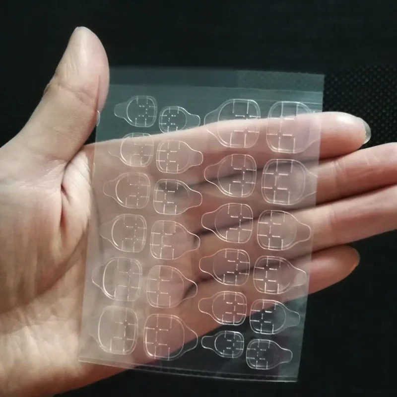 

Factory direct Transparent Double-Side nail glue stickers adhesive jelly stickers manicure salon nail jelly stickers