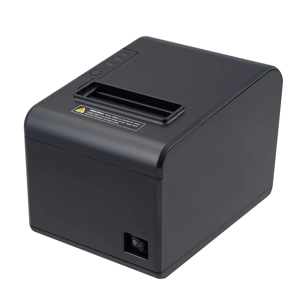 

80mm Thermal Receipt Printer 203DPI USB LAN BT Optional Auto Cutter for POS System and Cash Drawer
