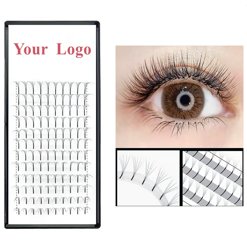 

Wholesale Natural 3D 4D 5D 6D Lashes Korea Soft Long Pre Made Fans Eyelash Extensions, Brown,red.pink.blue.purple.green ,yellow