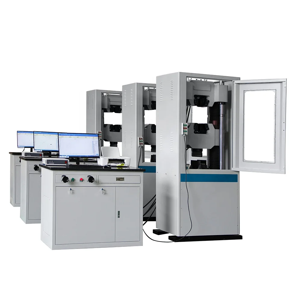 

600KN Computer Display Hydraulic Steel Rebar Tensile Testing Machine With Classical Control Cabinet