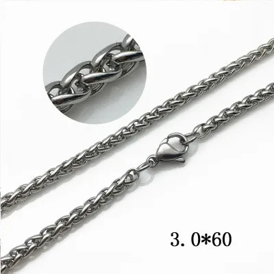 

New Arrival 316L Stainless Steel Necklace Chains DIY Jewelry Making Cool Men's Necklace Chains For Jewelry Accessories