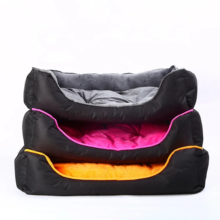 

Wangyu Fashion Square Colorful Coral Fleece Dog Deep Sleep Bed Mat Soft Kennel Velvet Soft Dog Bed