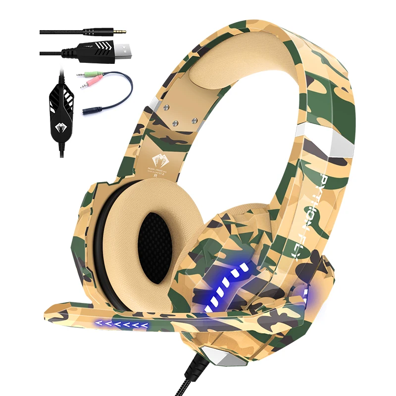 

Wholesale High Quality PYTHON FLY G9000 Pro Earphone Audifonos Fone Casque Gamer Headphone Gaming Headset With Mic For PC Xbox