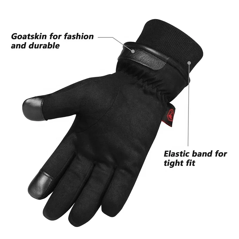 
Ozero -30F Extreme Cold Warm Black Winter Weather Snow Gloves Waterproof Touch Screen For Men . 