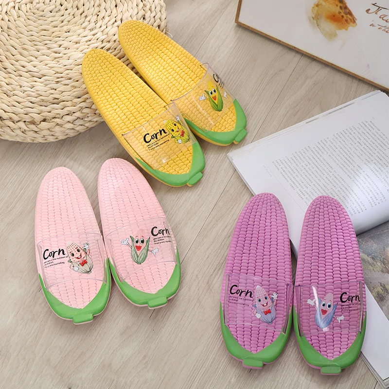
2020 Corn shoe grain feels comfortable slipper slippers new cross type slippers 