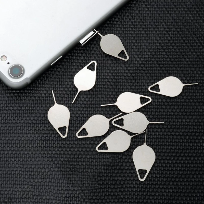 

Universal Sim Card Tray Eject Pin Removal Tool Needle SIM Card Accessories Suit For Mobile Phone, Silver