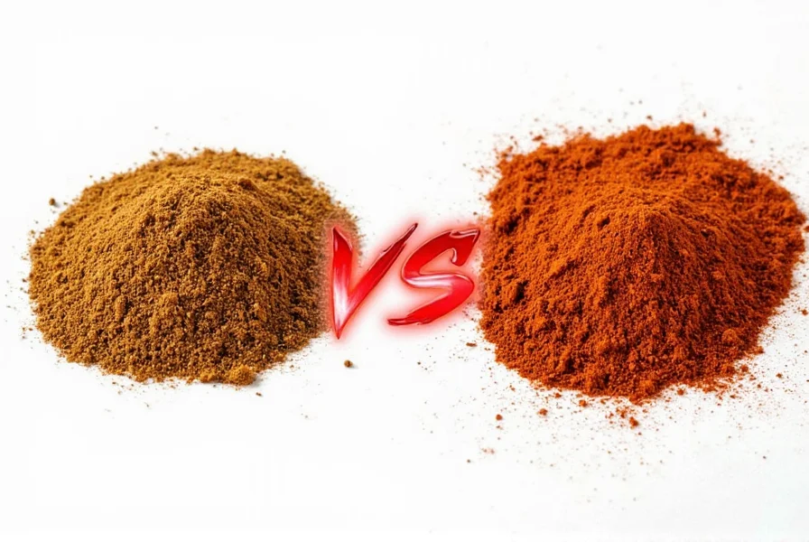 Cajun and Creole seasonings side by side